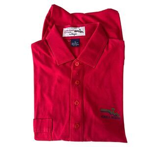 Pebble Beach Golf Course Vintage Polo Shirt 4 button Medium Super Rare!!